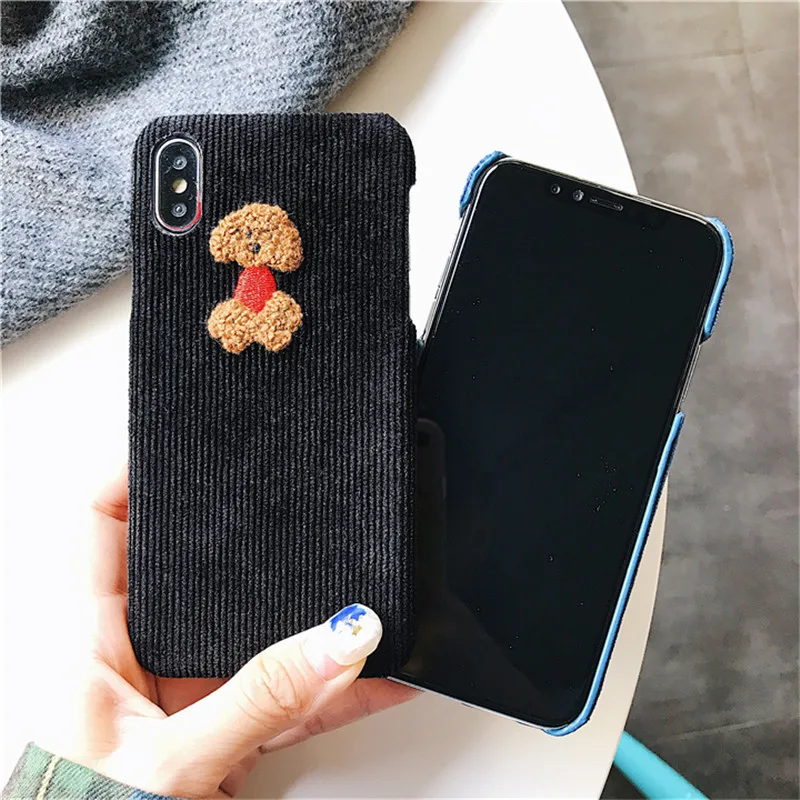 Зимний тканевый чехол для телефона iPhone 11 Pro 6 6S 7 8 Plus с милой овечкой пингвином