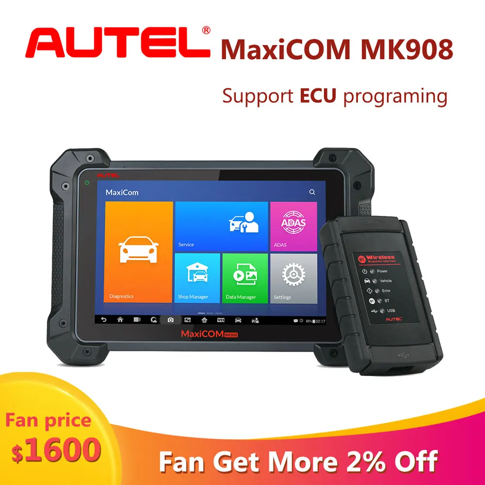 Autel MaxiCOM MK908 Автомобильный Диагностический авто инструмент obd2 Авто сканер scania код ридер escaner automotriz Профессиональный сканер для автомобиля