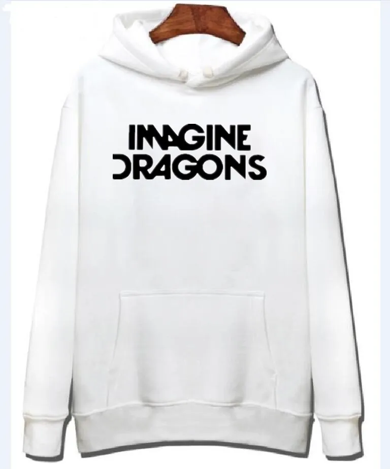 Мужчины Imagine Dragon печати толстовки футболка с длинными рукавами теплая флисовая