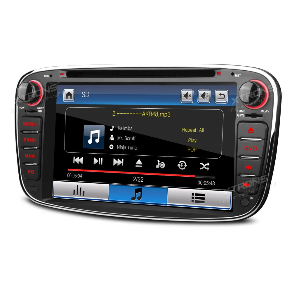 XTRONS 7 &quotHD Радио 2 din автомобильный DVD плеер GPS навигации для Ford Focus II Mondeo C Max S 2008 2009 2010