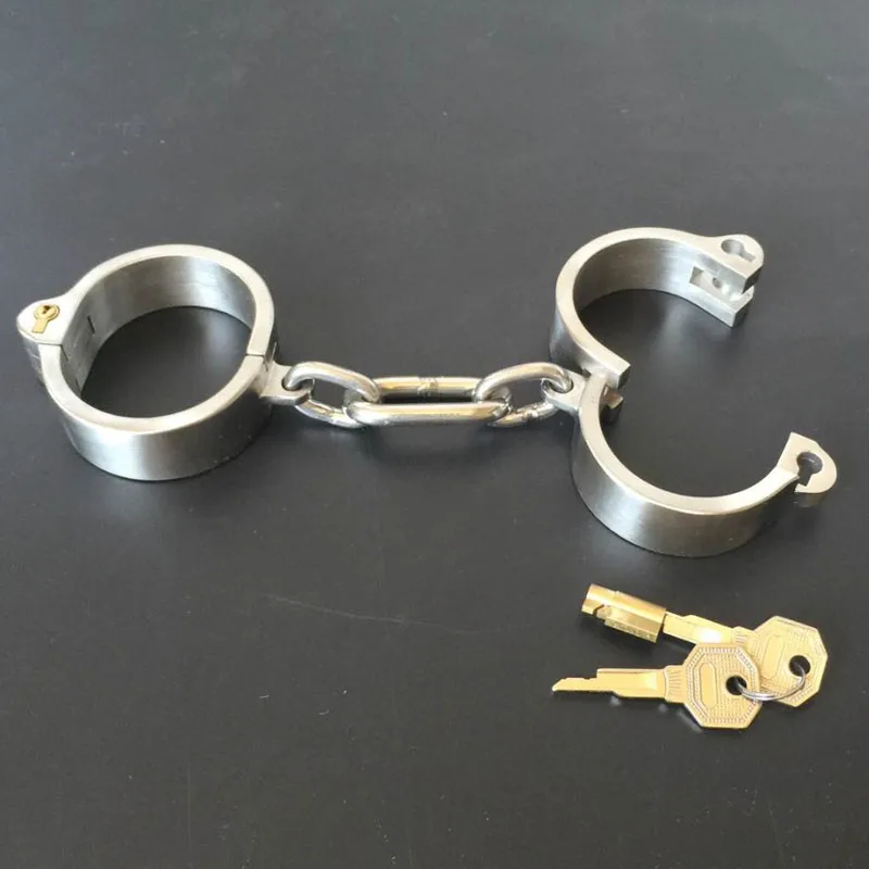 Stainless Steel Restraint Handcuffs For Sex Toys BDSM Sextoys Adults Men Women Bondage Restraints HandCuffs Games |