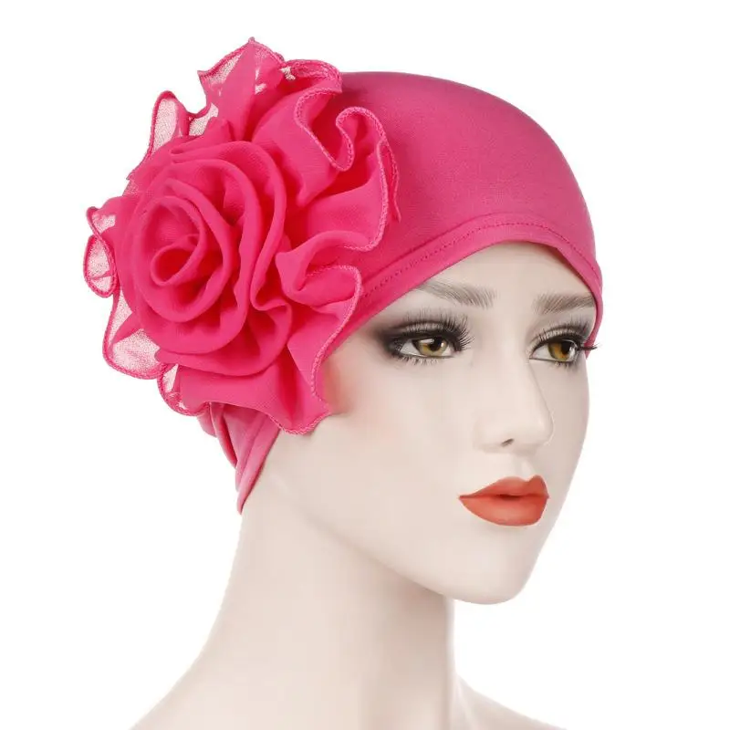 Женский цветок рак химиотерапия шляпа мусульманский платок для выпадения волос