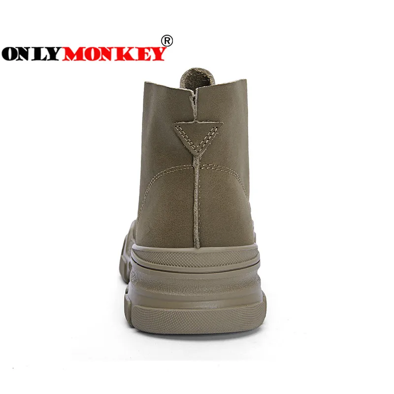 ONLYMONKEY/мужские треккинговые ботинки с высокой резиновой подошвой нескользящая