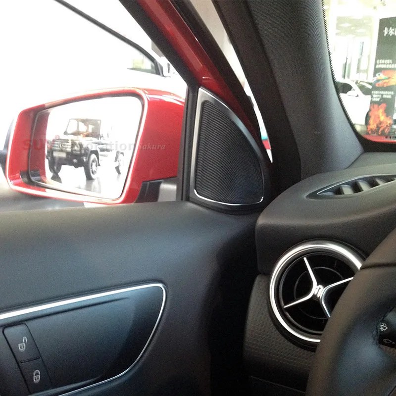 Подходит для Mercedes Benz A Class W176 2012 2017 АБС пластик матовый интерьерный столб двери
