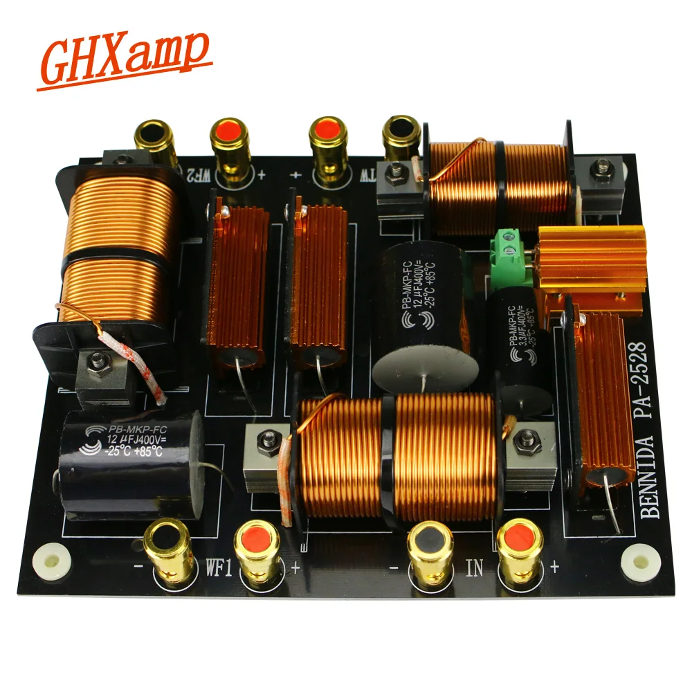 Ghxamp 1500 Вт ВЧ+ двойной бас кроссовер 2200 Гц PA2528 динамик кроссовер для 12' 15' 18 дюймов Профессиональный Сценический динамик 1 шт