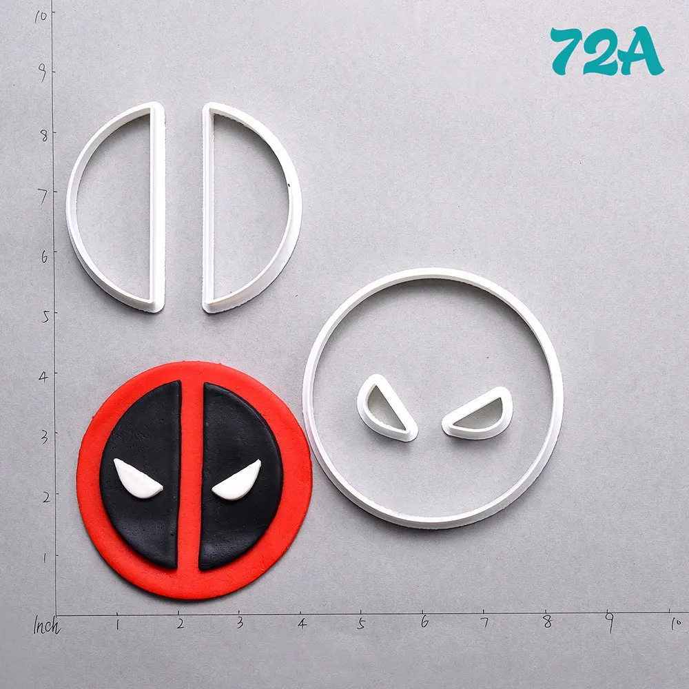 Набор для выпечки печенья Sugar Skull Deadpool изготовленные на заказ 3D формы набор