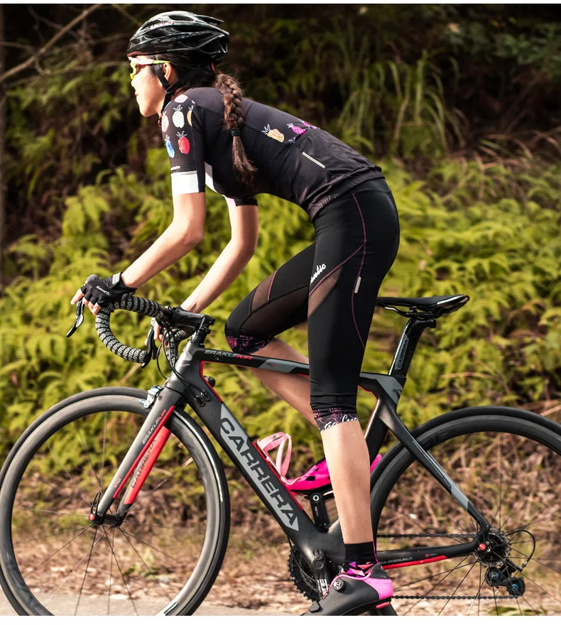 Santic для женщин Велоспорт Джерси MTB дорожный велосипед Джерси Лето короткий рукав велосипедный Джерси дышащая одежда для велоспорта Ropa Ciclismo