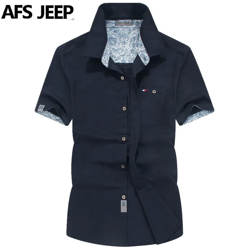 Высококачественные Брендовые мужские повседневные рубашки с коротким рукавом