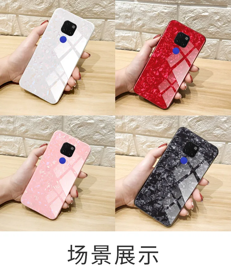 Huawei Mate 20 Pro Cover Case Luxury Bling Shell Soft Edge Tempered Glass | Мобильные телефоны и аксессуары