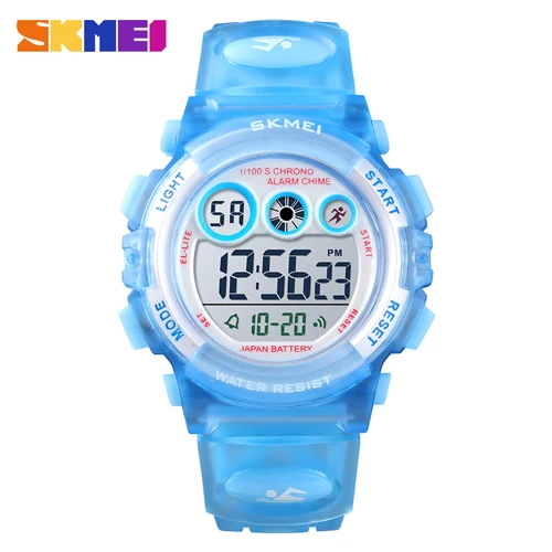 Light Blue SKMEI Брендовые спортивные детские часы модные водонепроницаемые светодиодный цифровые часы дети будильник Дата Часы для мальчиков и девочек подарок Reloj Deportivo - Цвет: Light Blue