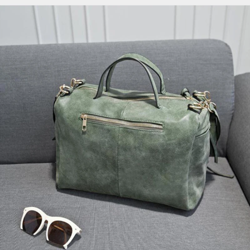 M R.L Брендовые женские сумки модная женская сумка на плечо из нубука винтажная