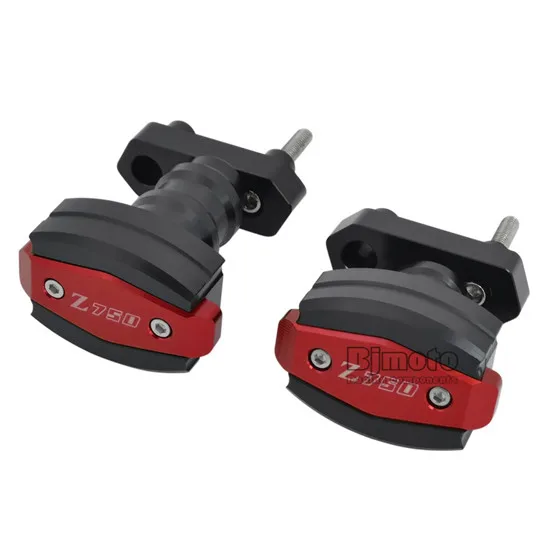 BJMOTO для Kawasaki Z750 2007-2012 Z750R 2011-2012 Мотоцикл Защита от падения рамка ЧПУ алюминиевые Ползунки Краш протектор - Цвет: Красный