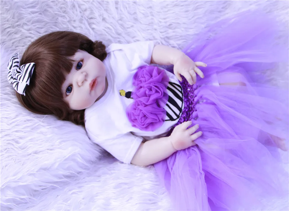 Кукла Bebe reborn 23 &quot полностью силиконовая кукла для маленьких девочек милые