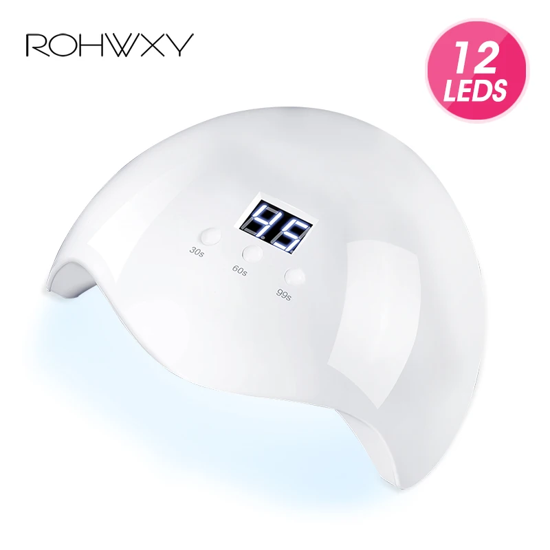 ROHWXY 36 Вт УФ лампа светодиодный светильник для сушки ногтей отверждения всех