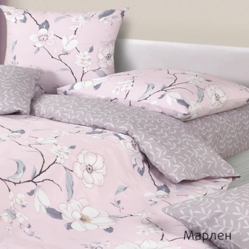 Комплект постельного белья Ecotex Марлен 100% хлопок | Дом и сад