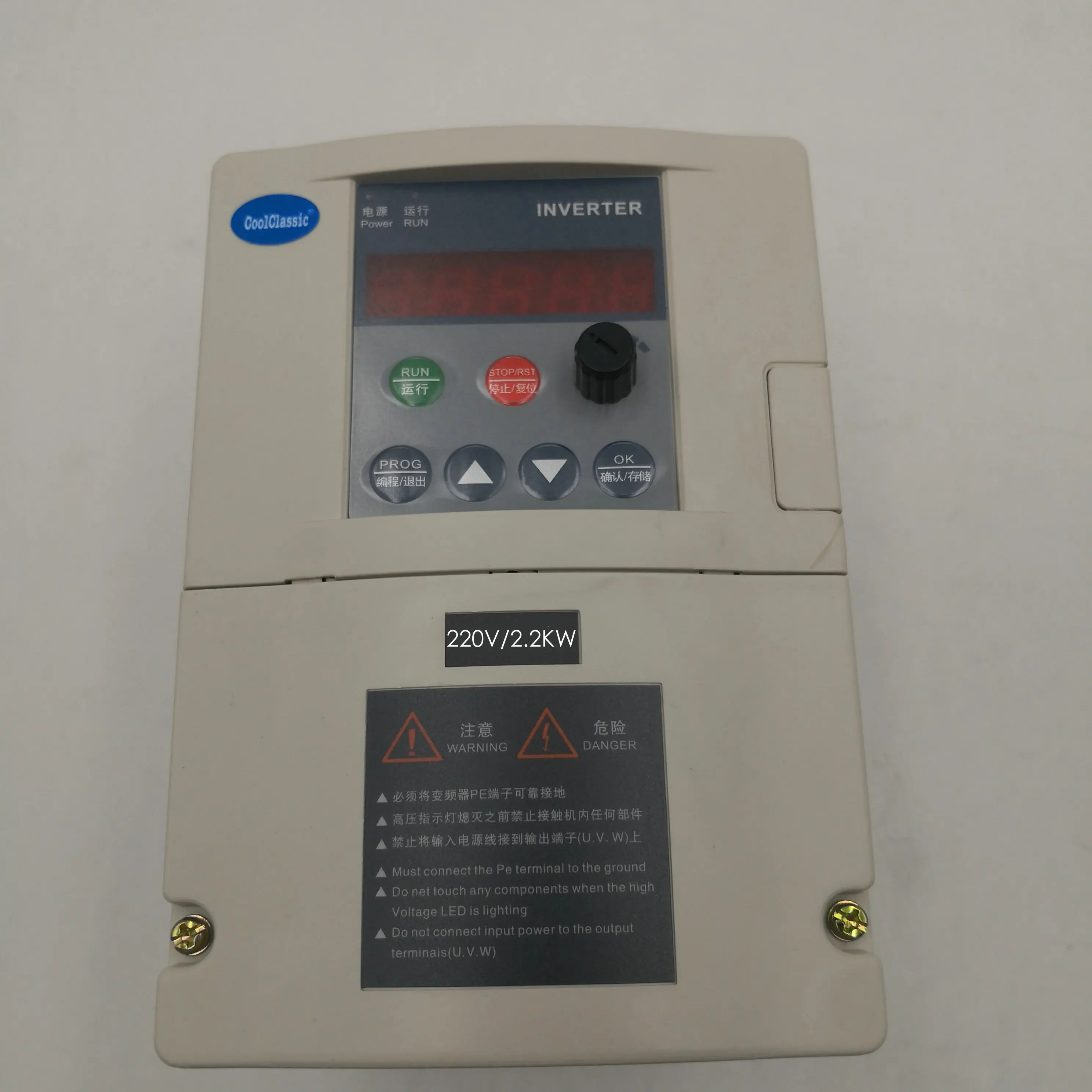 Инвертор VFD ZW-S2-2T 110 кВт/220 кВт однофазный в/в вход и для трехфазного двигателя с кабелем 2 м и внешней панелью