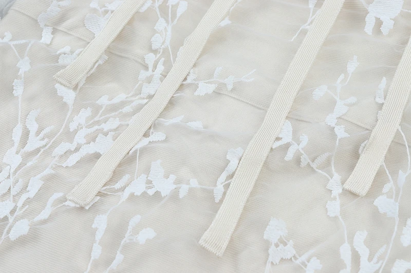 

INDRESSME Off The Shoulder Split Floral Lace Bandage Dress Fashion For Women 2019 Party Dresses