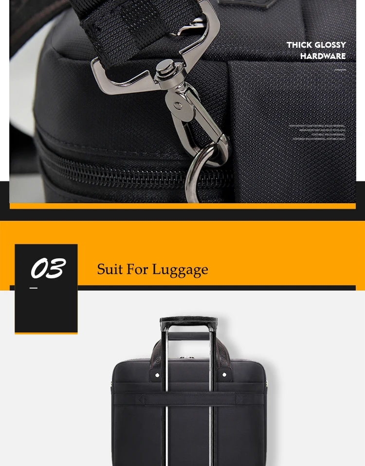 Carneyroad, деловой мужской портфель, 15,6 дюймов, сумка для ноутбука, Оксфорд, водонепроницаемая мужская сумка, повседневные сумки-мессенджеры, мода