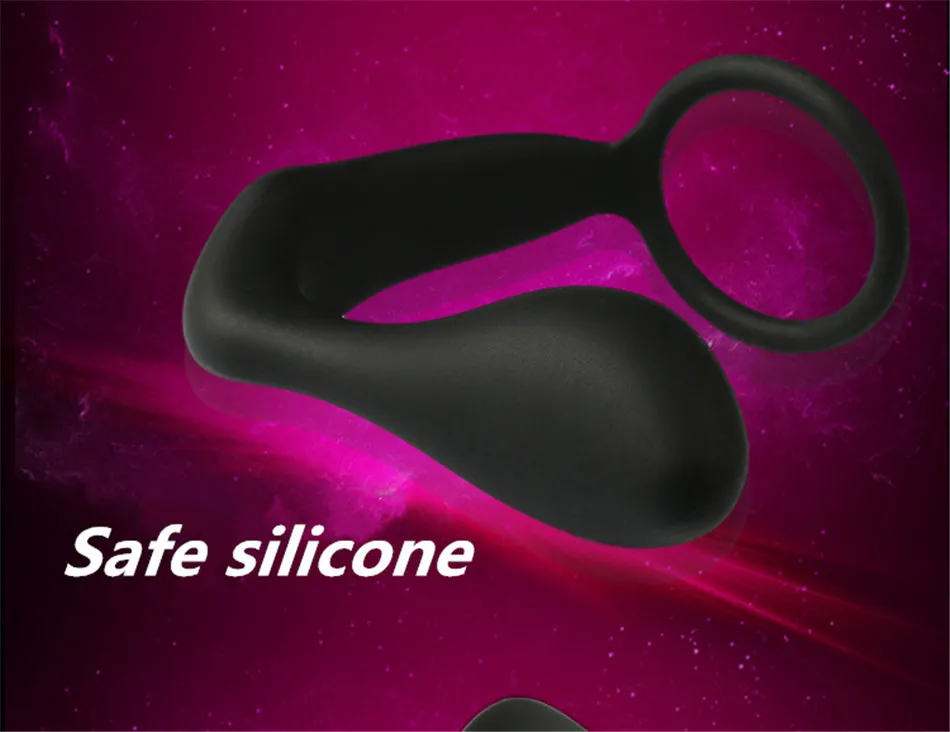 Мужской массажер простаты кольцо на член Анальная пробка силиконовая задержка