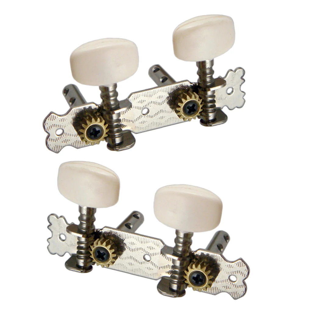 2 шт. тюнер для укулеле и гитары струнная Настройка колышки машинная 2R2L 4 струны