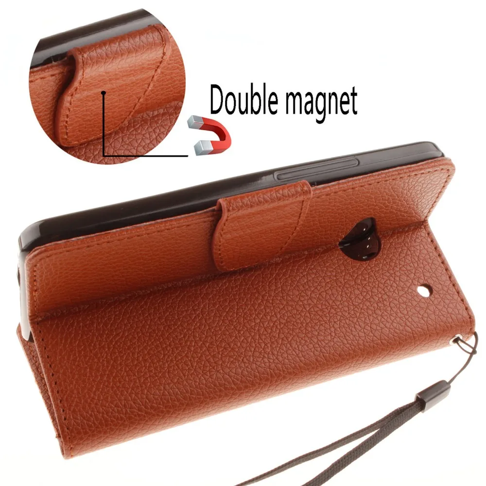 Luxury Retro Flip Case Cover For HTC One M7 Leather + Soft Silicon Wallet 801E Phone 4.7 inch | Мобильные телефоны и