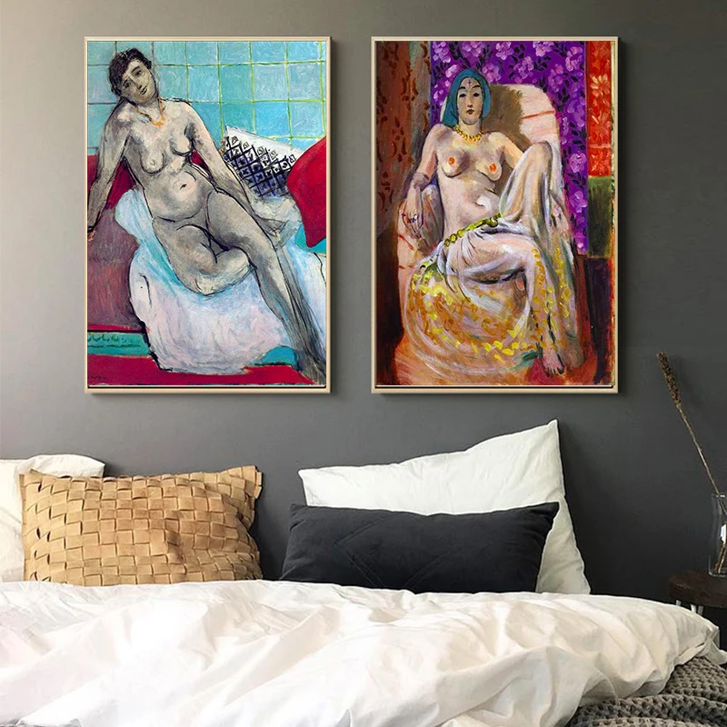 Современные Хенри Матисс Fauvism Обнаженная женщина девушка холст картины