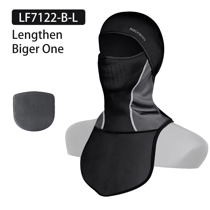 LF7122-B-L ROCKBROS Лыжная маска зимние теплые флисовые полный уход за лицом шарфы наружная Ветрозащитная Балаклава головные уборы для езды на велосипеде спортивное снаряжение - Цвет: LF7122-B-L