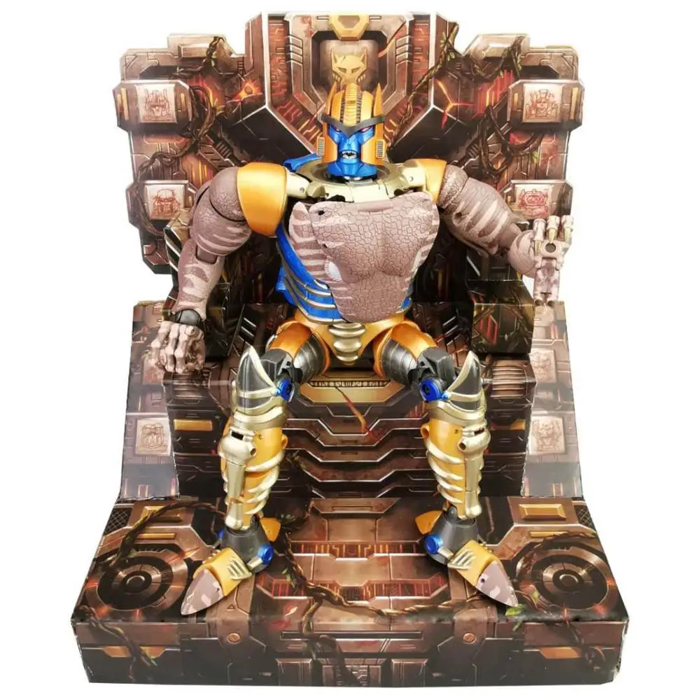 KING SEAT and MP41 TKR трансформация BW Dinobot MP41 MP-41 Beast Wars тираннозавр рекс ко динозавр воин фигурка Робот Игрушки - Цвет: KING SEAT and MP41