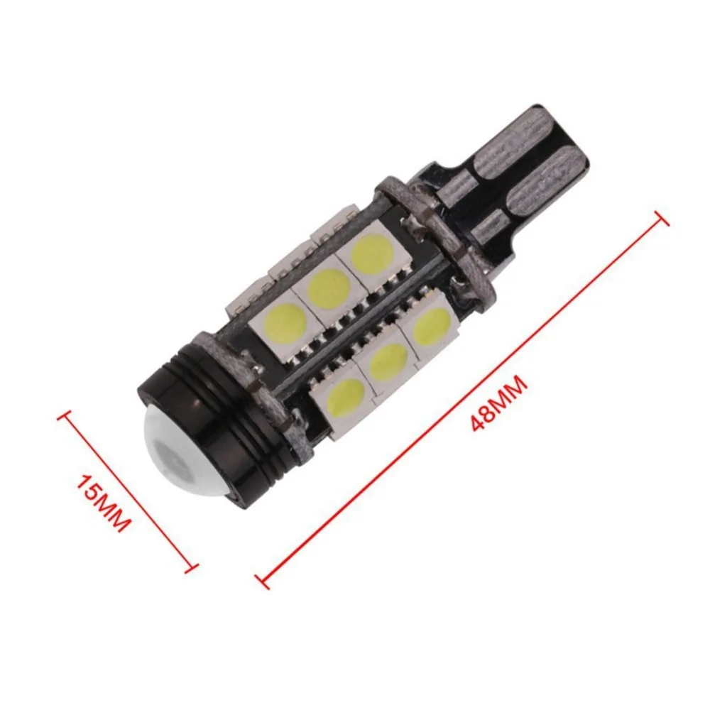 2 шт. T15 W16W Авто Обратный светильник светодиодный Белый 5050 SMD 16 объектив Canbus без