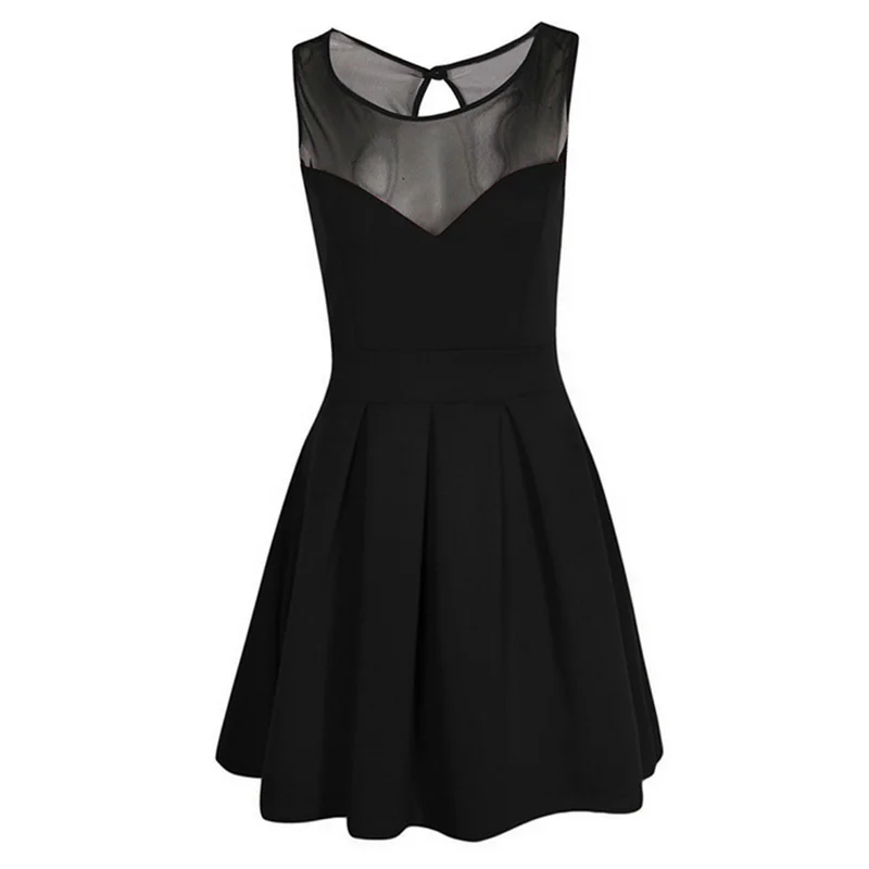 Женщины с плеча сексуальная сетки перспектива мини party dress лето фиолетовый черный