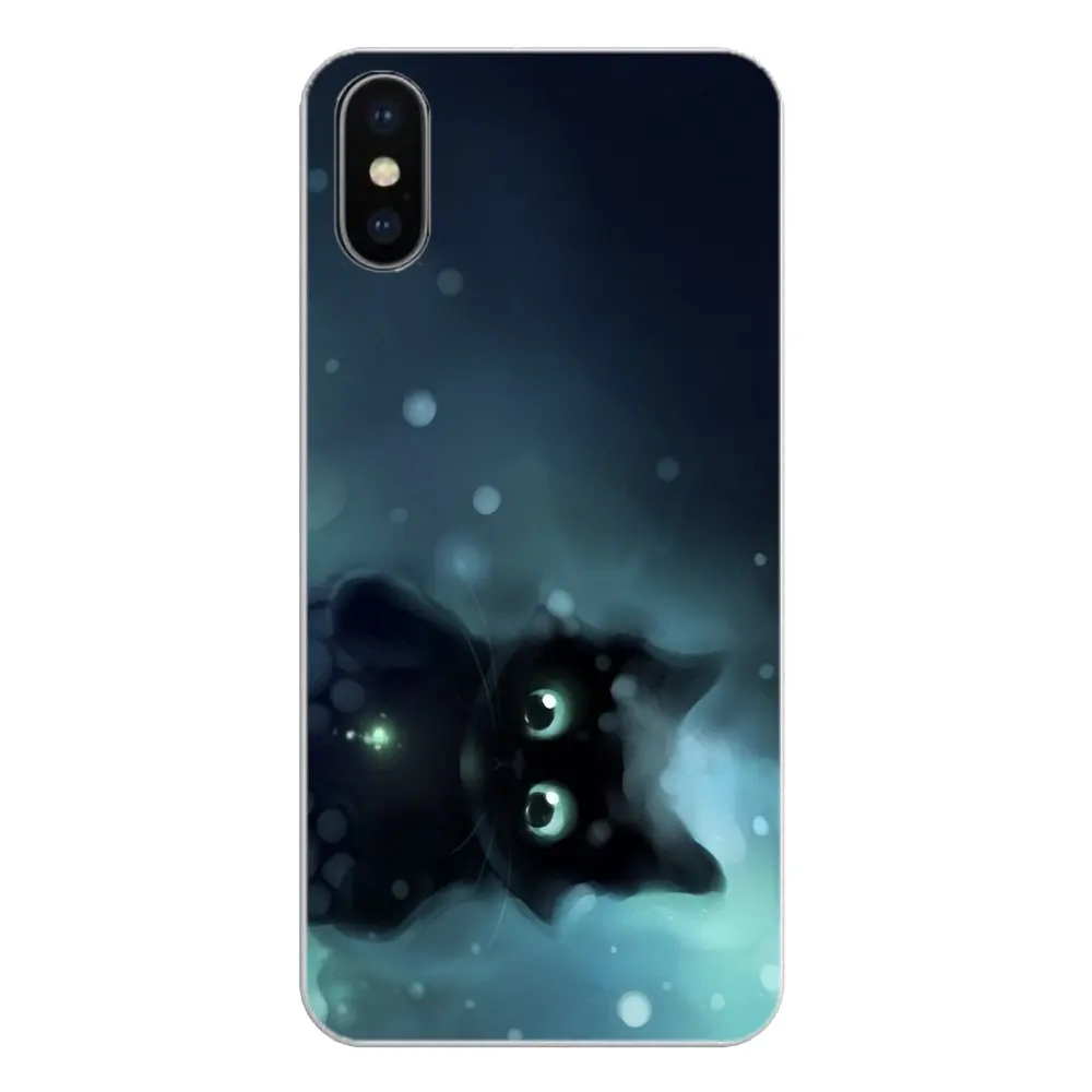 Аниме серый Фэнтези Кот художественный узор для Samsung Galaxy A5 A6 A7 A8 A9 J4 J5 J7 J8 2017 2018 Plus