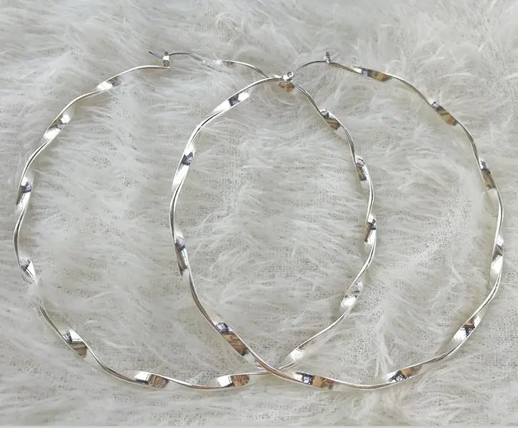 Style 13 Silver Сексуальные большие серьги-кольца для женщин, горячая мода, гладкие круговые Круглые Серьги Brincos, панк, хип-хоп ювелирные аксессуары, серьги - Окраска металла: Style 13 Silver