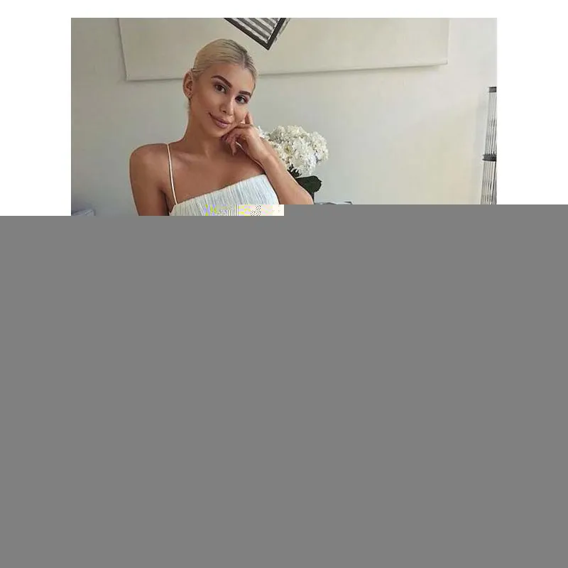 Комплект из двух предметов: топ и юбка с бахромой винтажный облегающий вечерний