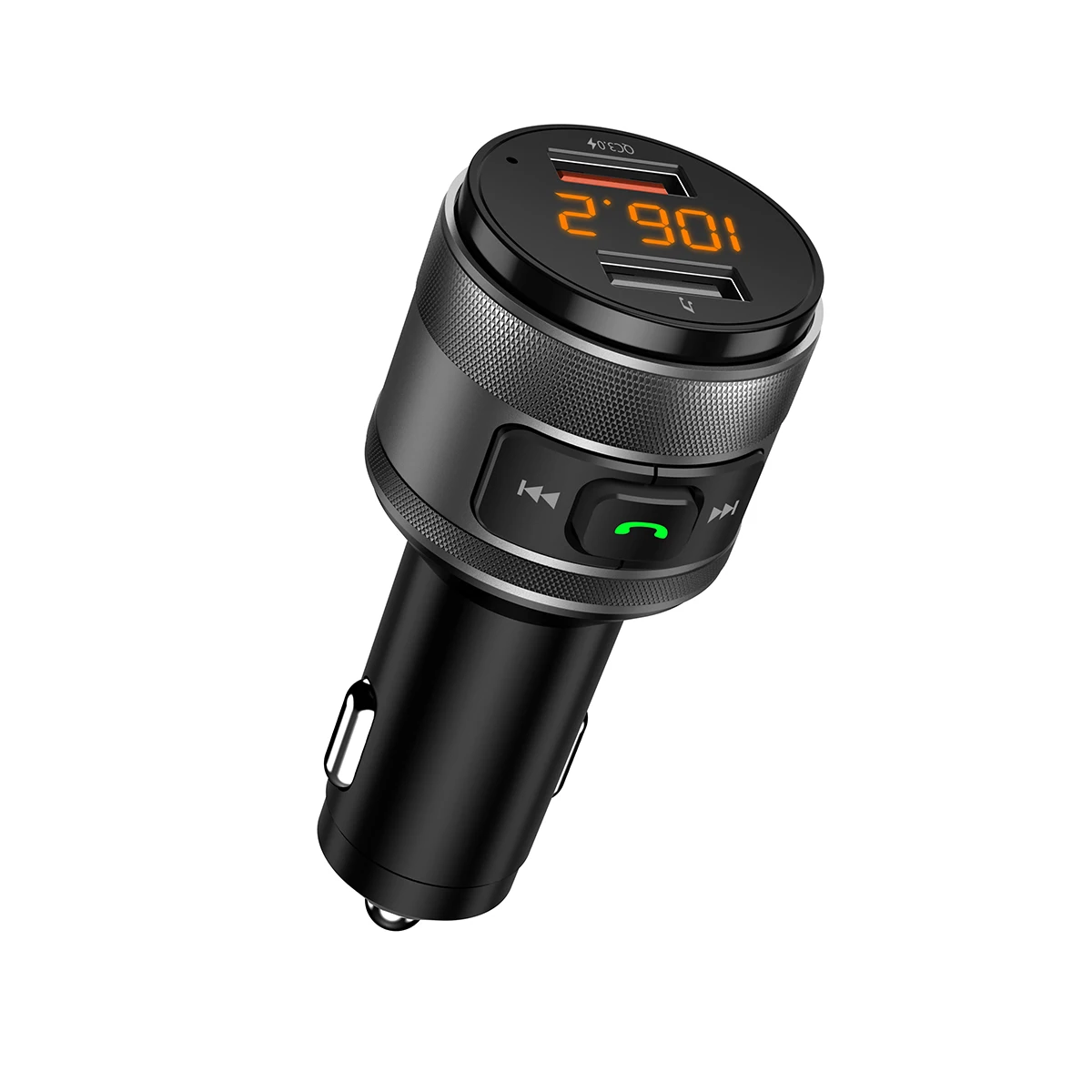 Автомобильное зарядное устройство C57 с двумя usb-портами quick charge 3,0, Bluetooth, fm-передатчик, автомобильный комплект, MP3 музыкальный плеер, беспроводной fm-радио адаптер