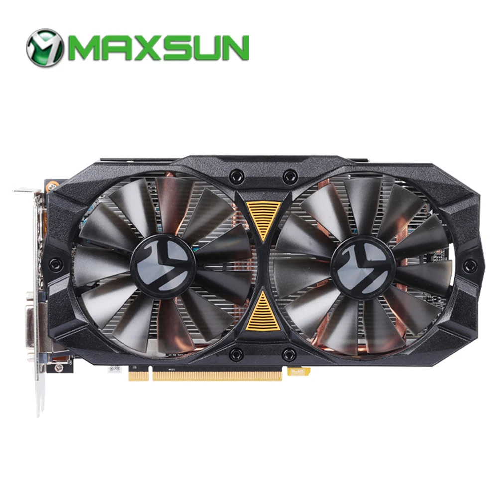 Видеокарта MAXSUN rx 580 2048SP BIG MAC Plus 8G AMD 256bit GDDR5 8PIN HDMI + DP * 3 DVI 2048 единиц 7000 МГц 1168 1284