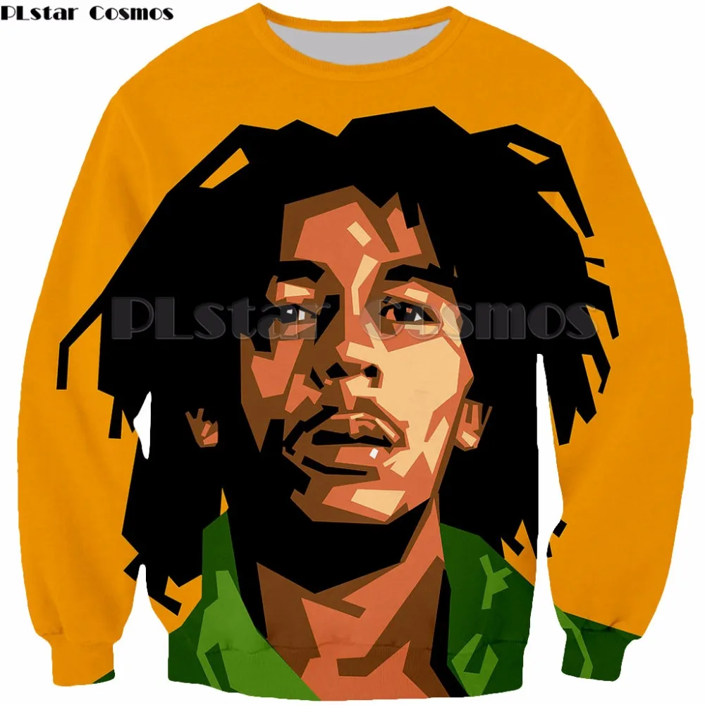 

PLstar Cosmos Homme Casual Bob Marley 3D Printed hip hop style tops Man women Sweatshirt fashion hoodies tops Plus size S-5XL