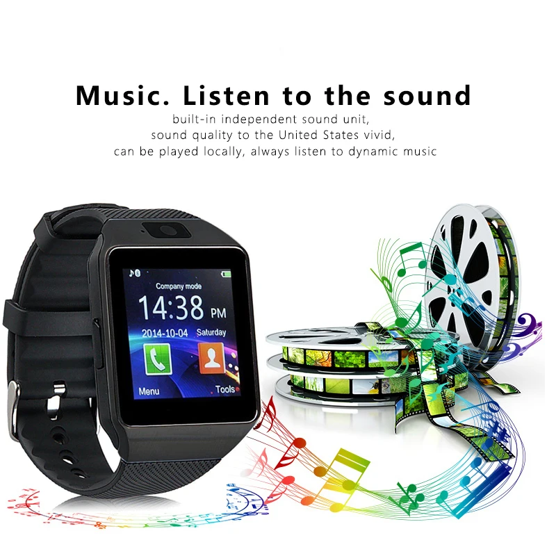 DZ09 умные часы Bluetooth Смарт телефон сенсорный экран для Android мужчин женщин