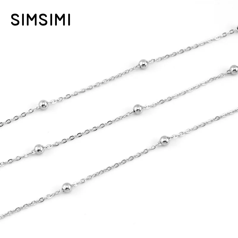women necklace space ball rolo chain 5 meters Diy jewelry stainless steel high quality | Украшения и аксессуары