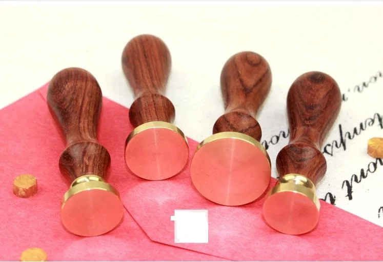 

Plain Wax Seal Copper head blank without carving with wood handle DIY Vintage wax sealing stamp/envelop gift seal Empty head