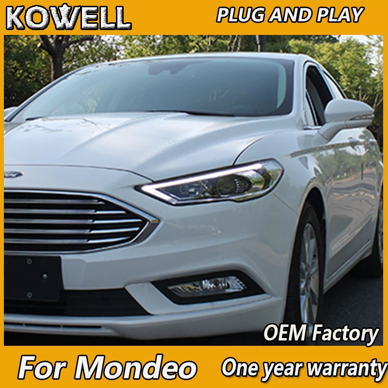 KOWELL Стайлинг автомобиля для Ford Mondeo 2017 фары fusion СВЕТОДИОДНЫЙ DRL Hid би ксеноновый