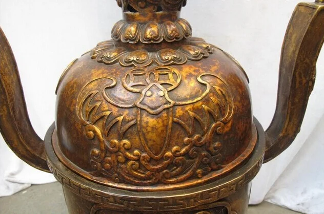 Оптовая продажа фабрики 32 &quotОгромный Тибет Королевский Буддизм Бронзовый Два