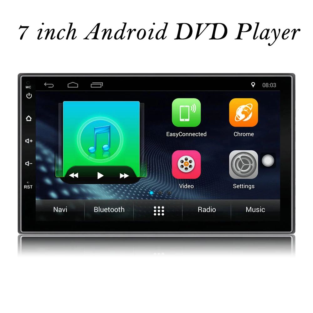 2 Din Android Car Radio Stereo 7&quot1024*600 Universal Player GPS Navigation Wifi Bluetooth USB Audio Player(No DVD) | Автомобили и