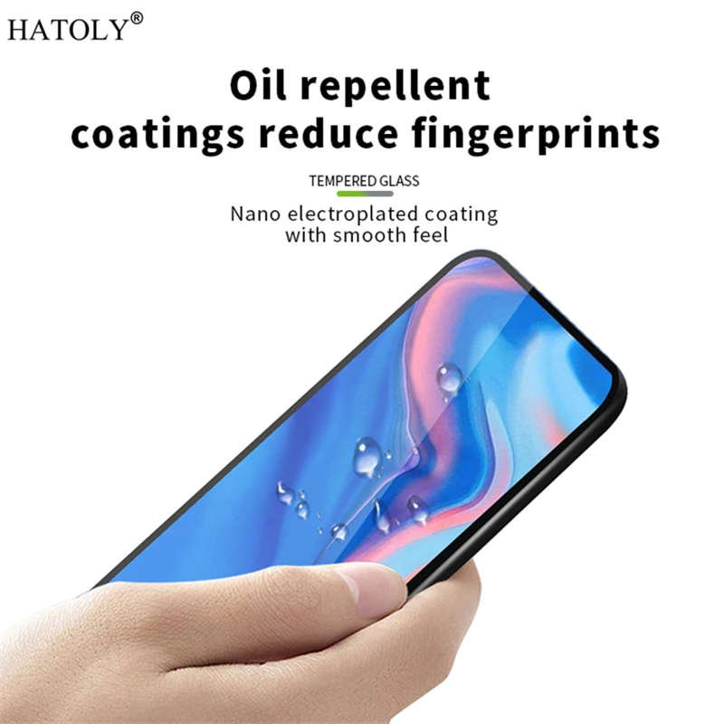 Закаленное стекло для Huawei P Smart Z 2 шт. стеклянная пленка полная проклейка экрана