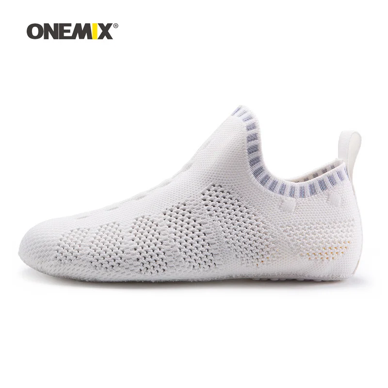 ONEMIX/мужские спортивные носки для йоги; женские сетчатые Туфли-светильник для спортзала; Танцевальная обувь для фитнеса; кроссовки для прогулок в помещении; спортивные изделия; сандалии для карате; 8 - Цвет: Ivory