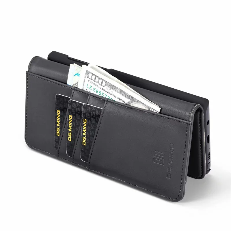 Роскошный чехол-книжка из натуральной кожи + PC Voor Galaxy Note 9 8 Магнитный