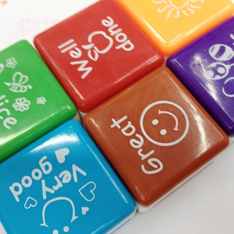 6 шт./компл. наградные марки стикеры для мотивации школьные рисунки Детские