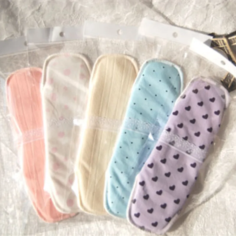 6Pcs Mix 3 size Reusable Washable Sanitary Pads Menstrual Pad Cloth Maternity Mama napkin Panty Liners Day / night | Красота и