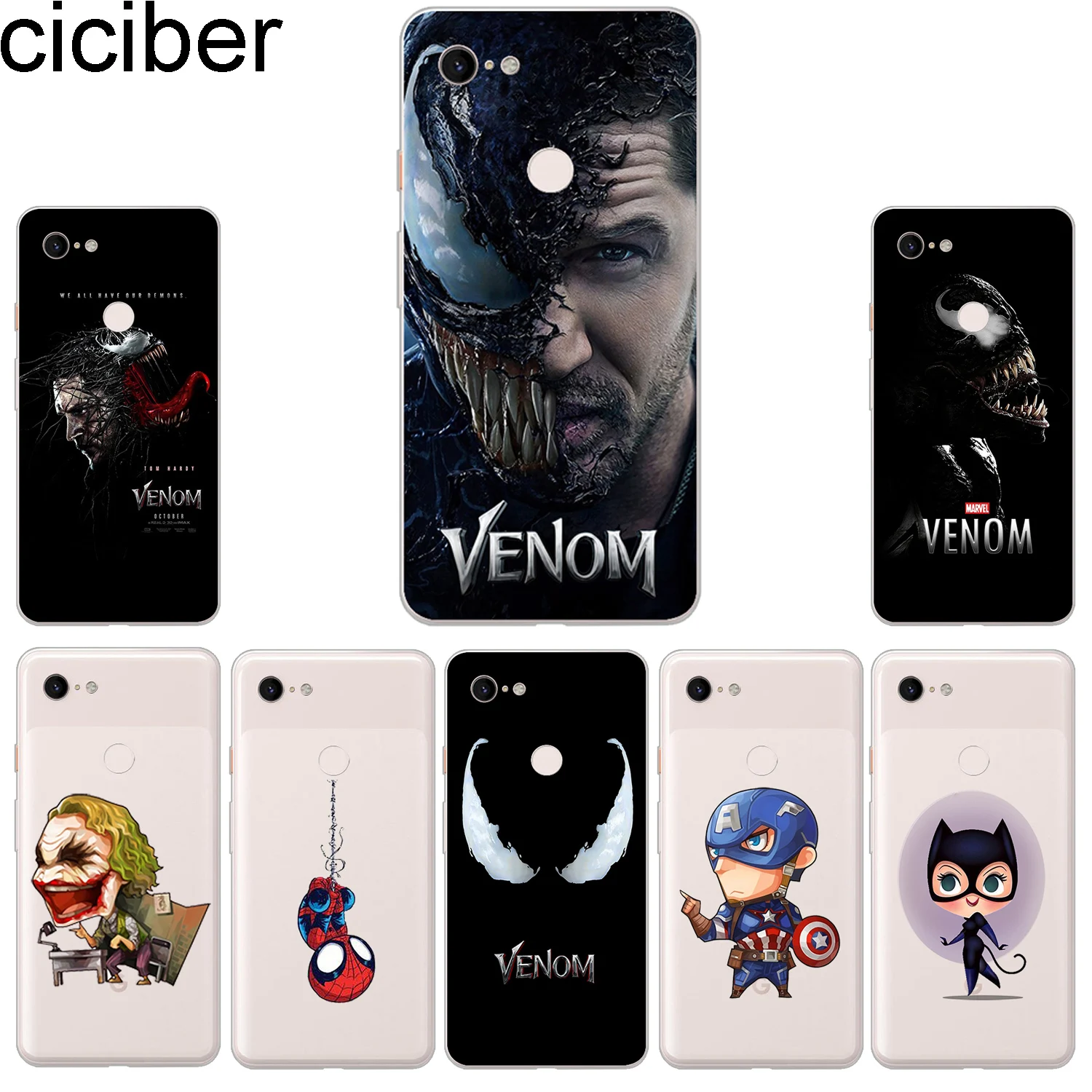 Ciciber новые модные чехлы для телефонов Google Pixel 3 2 XL чехол из мягкого ТПУ задняя