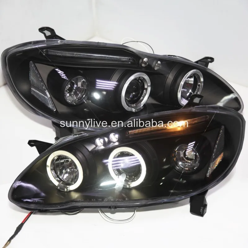 For TOYOTA Corolla Altis LED Angel Eyes head lamp 2001-2006 year SOJY | Автомобили и мотоциклы