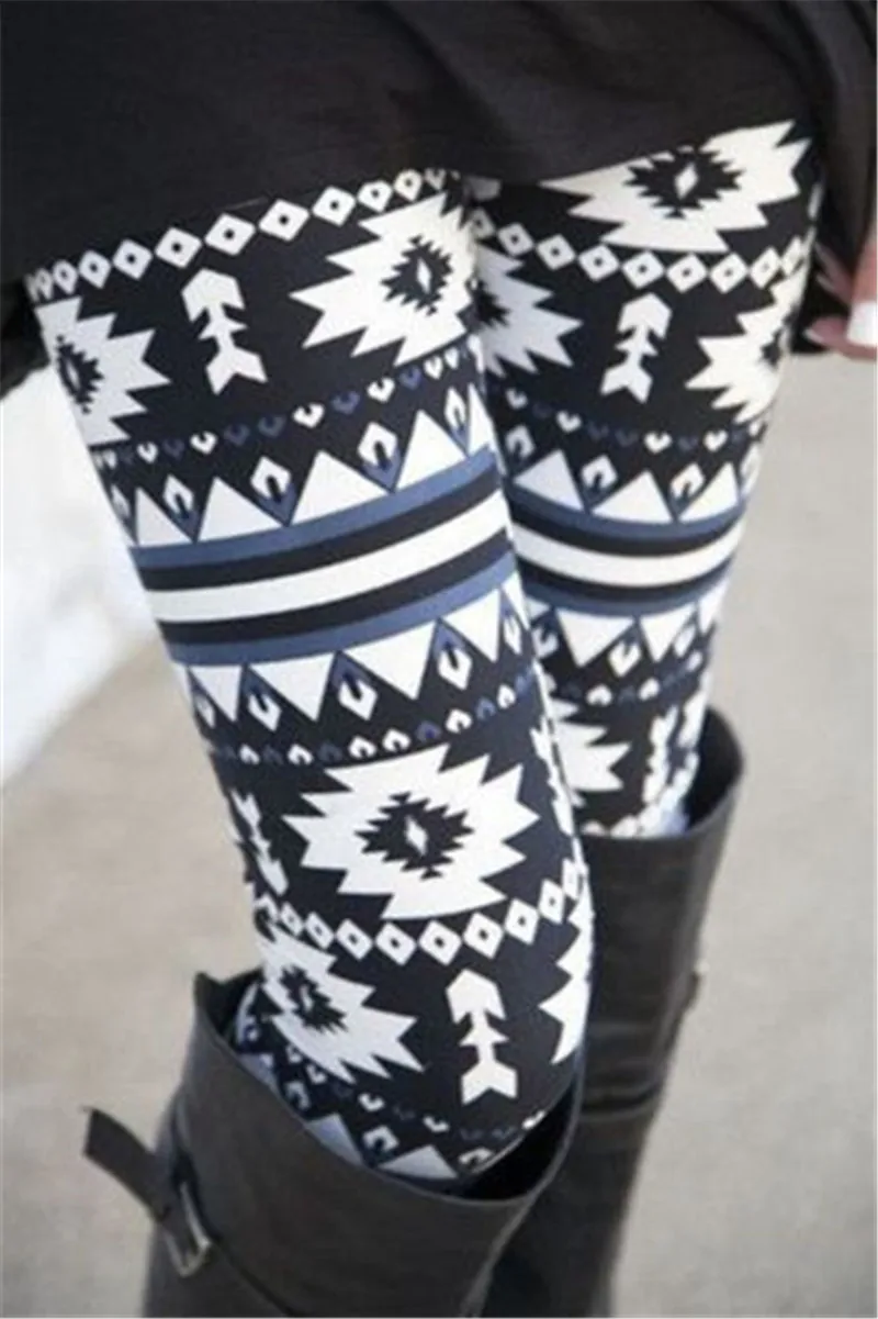 Женские осенне зимние леггинсы одежда теплые облегающие брюки экзотические